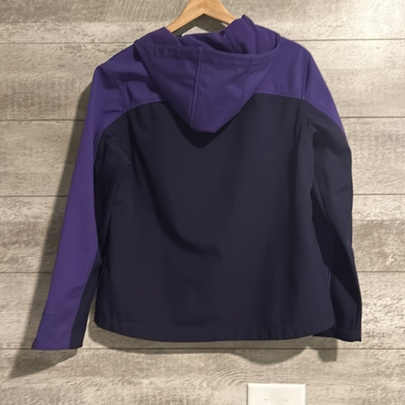 Free Tech Purple Women’s Hooded Fall Jacket sz Lg 12/14 - Picture 5 of 9